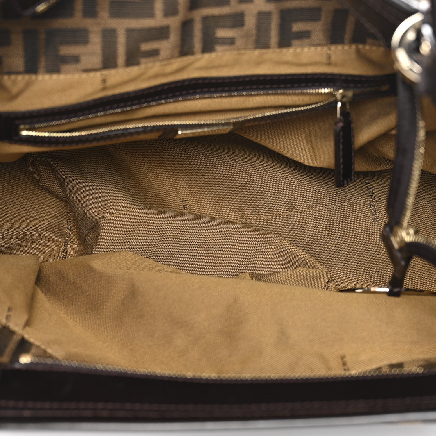 Fendi Zucca Large Chef Shopper Tote Tobacco 5 of 13
