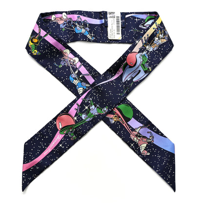 Hermes Silk Space Derby Twilly Marine Rose Multicolor 1 of 5
