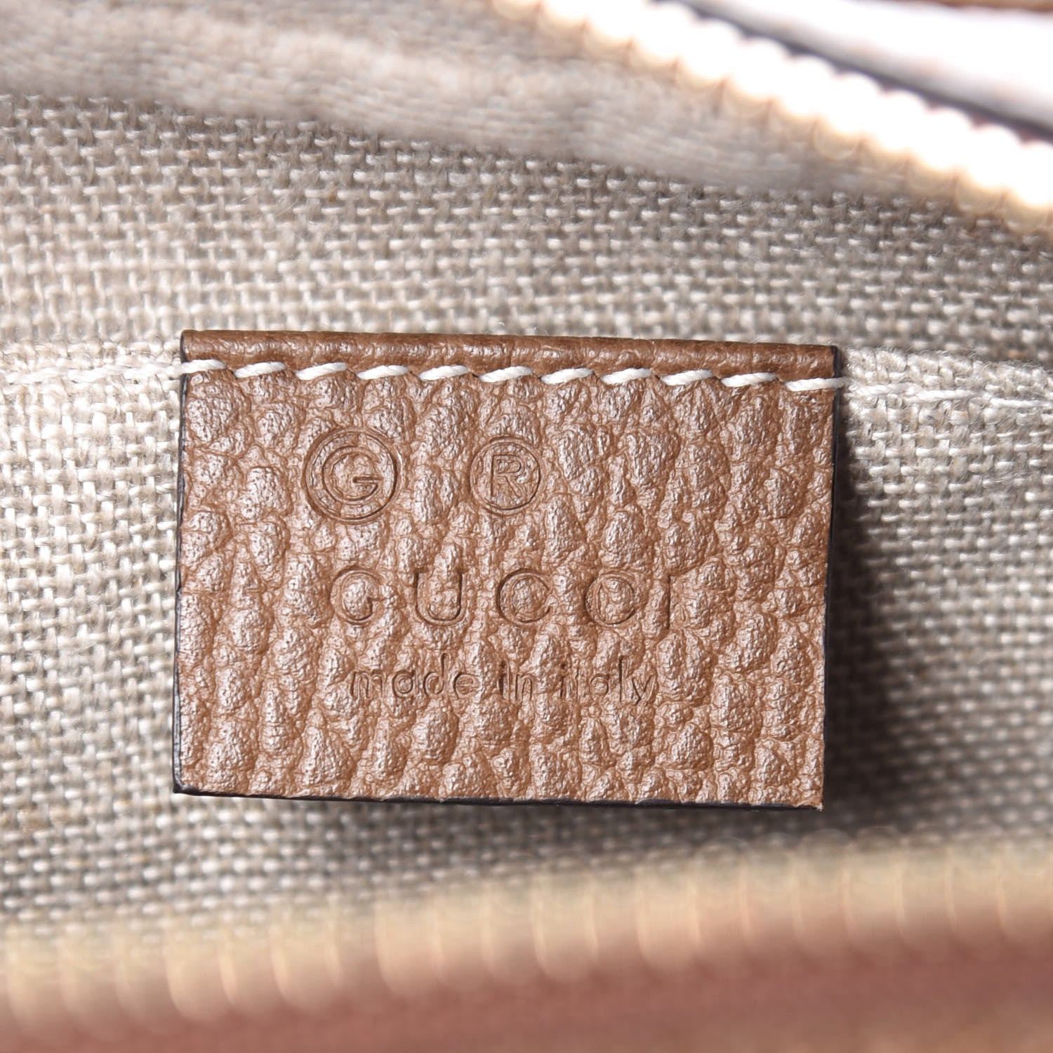 Gucci Monogram Mini Bree Messenger Bag Beige Tabacco 8 of 9