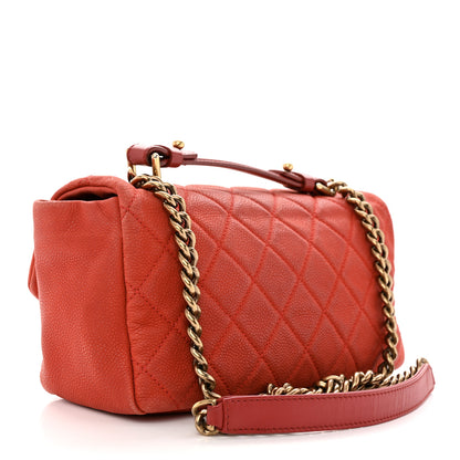Chanel Iridescent Caviar Quilted Medium Chic Quilt Flap Red 3 of 11