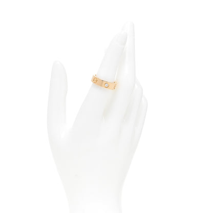 Cartier 18K Yellow Gold 3 Diamond 5.5mm LOVE Ring 52 6 2 of 4