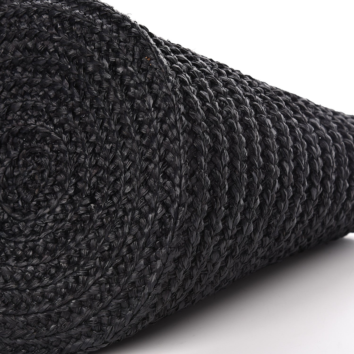 Saint Laurent Raffia Medium Panier Bag Black 9 of 9