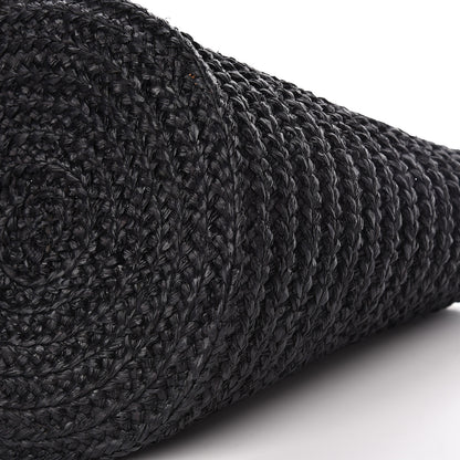 Saint Laurent Raffia Medium Panier Bag Black 9 of 9