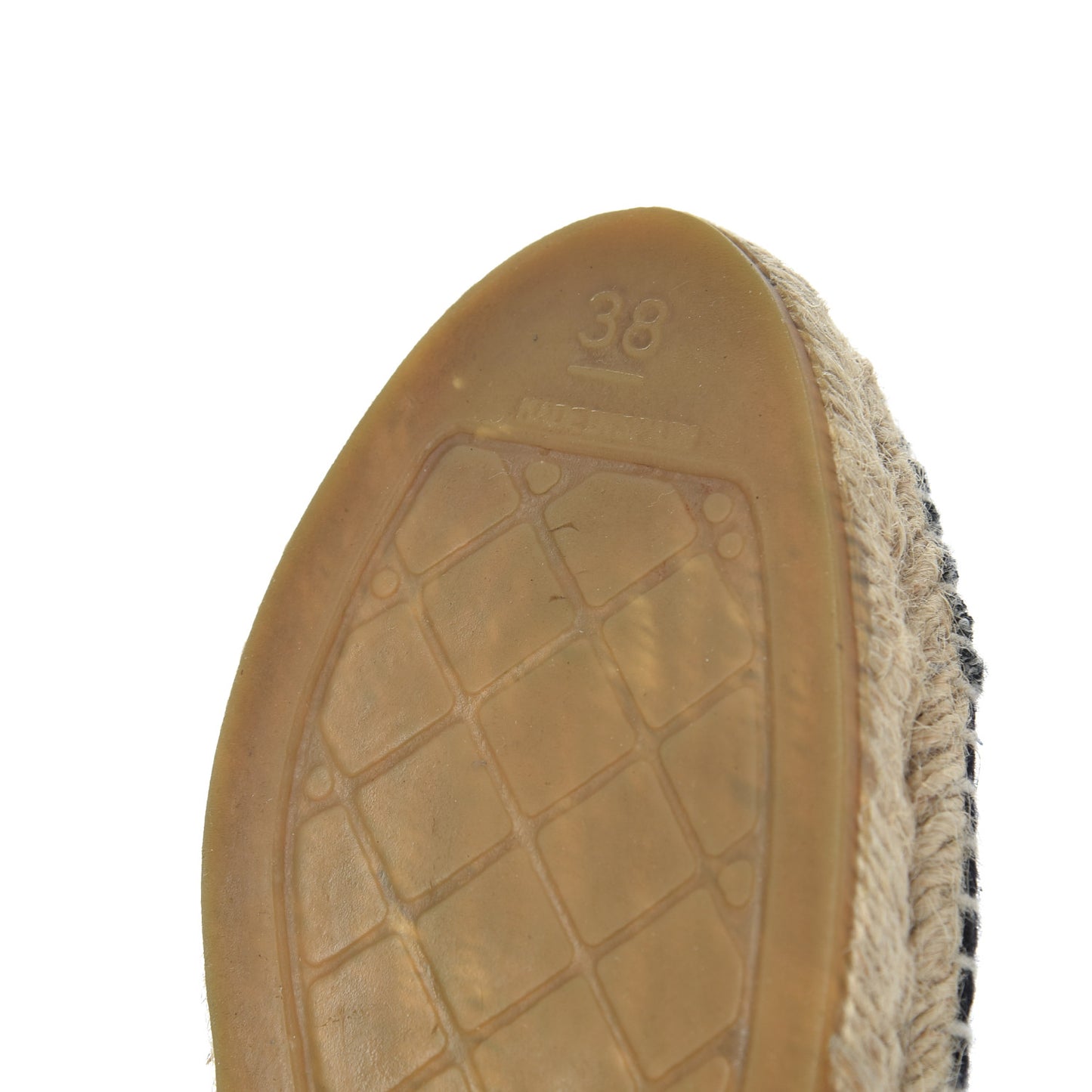 Velvet Tweed CC Espadrilles 38 Navy Grey