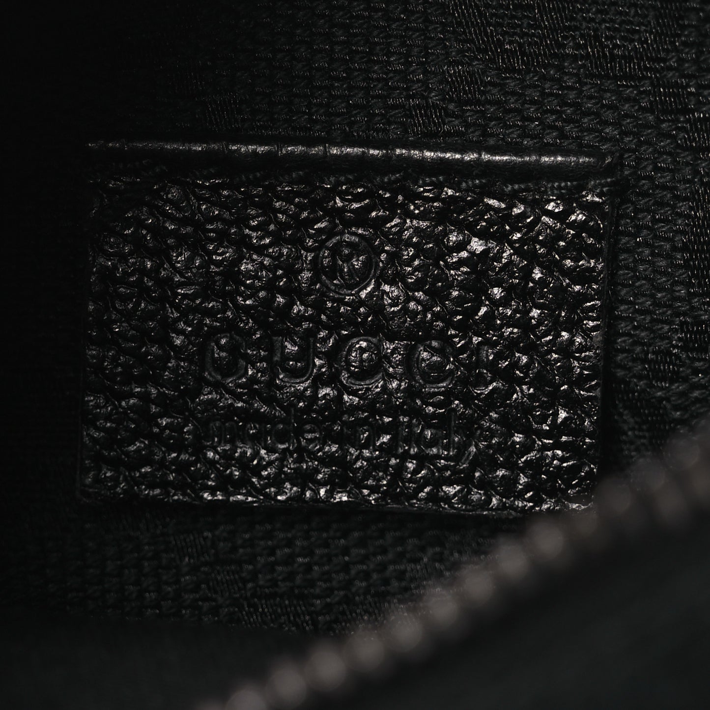 GG Monogram Double Pocket Belt Bag Black