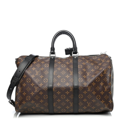 Louis Vuitton Monogram Macassar Keepall Bandouliere 45 1 of 4