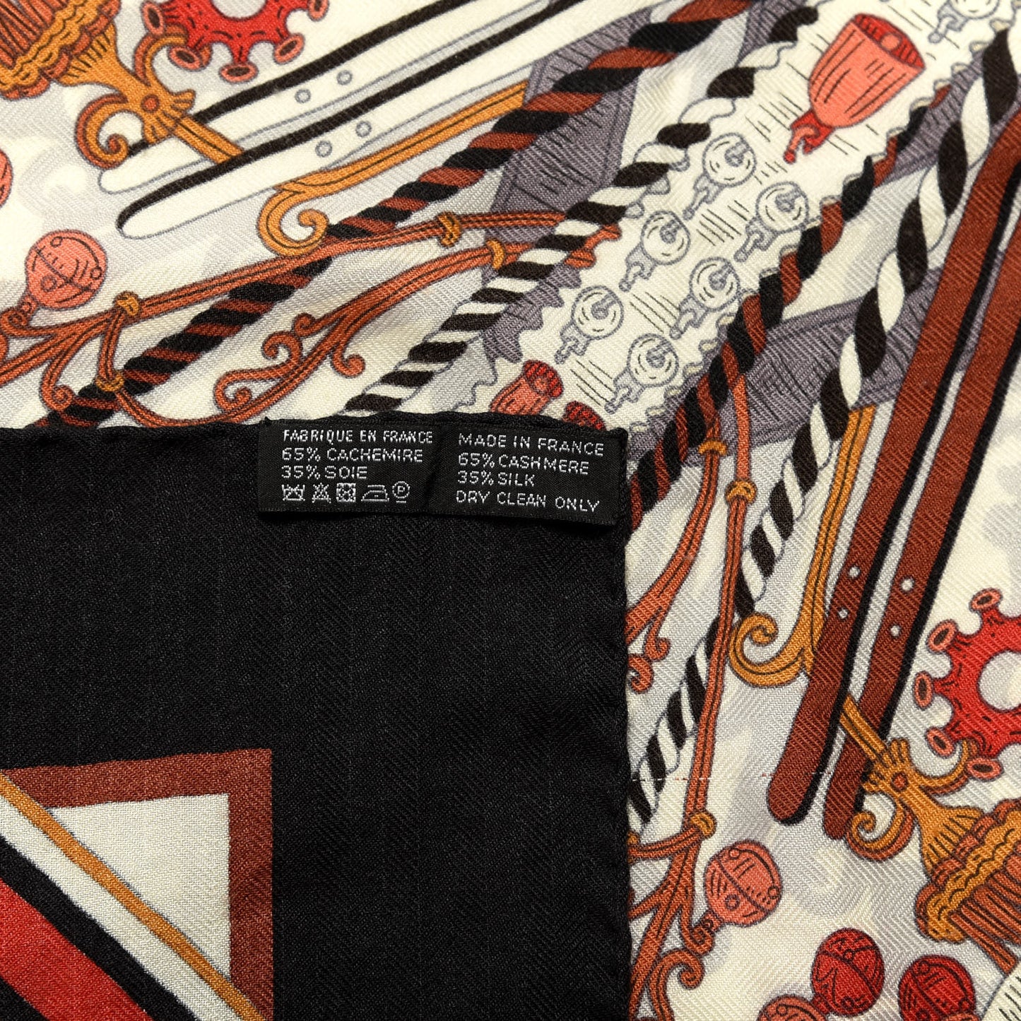 Cashmere Silk Bouquets Shawl 140 Rose Vif Jaune D'Or Black