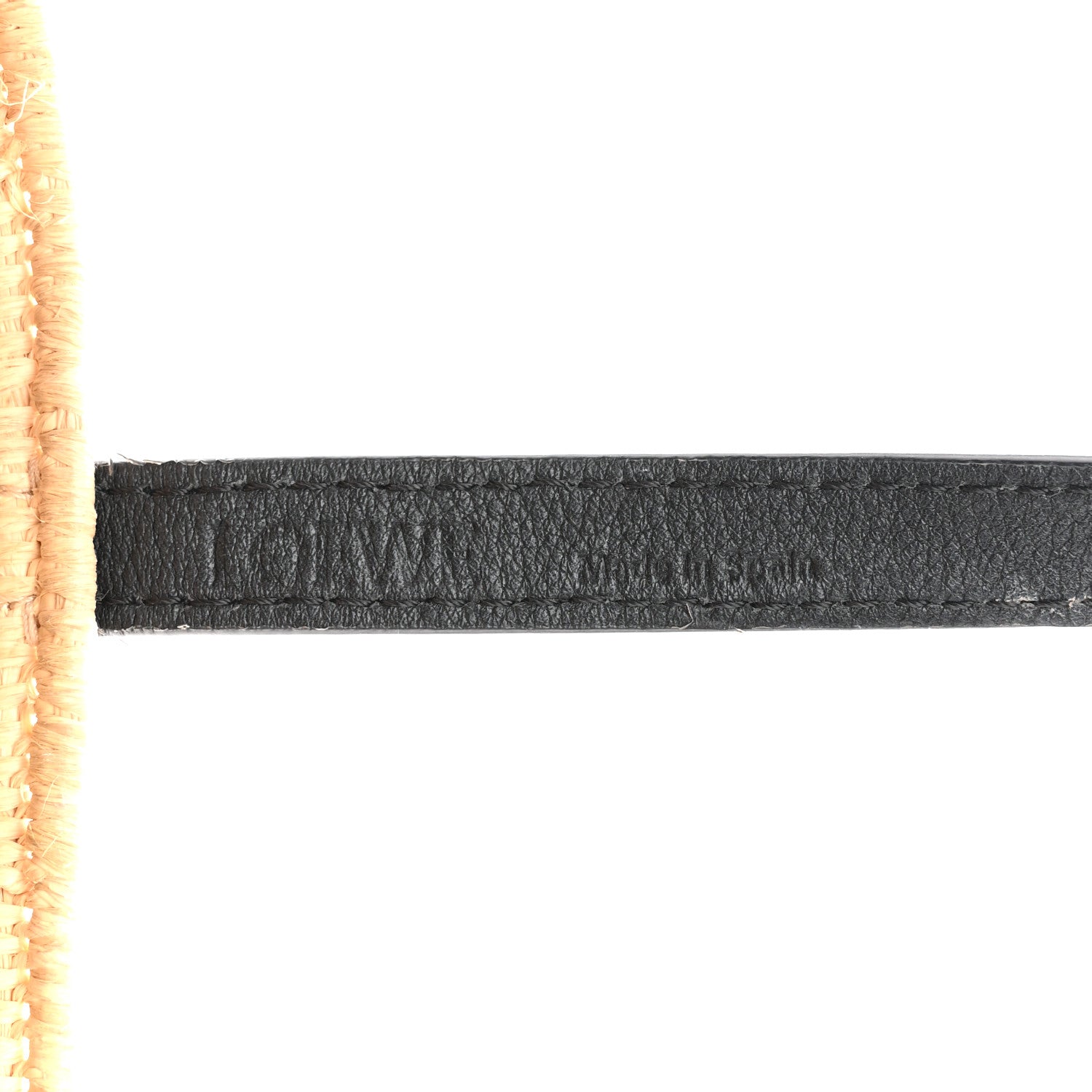 Loewe Raffia Small Square Basket Tote Bag Natural Black 6 of 12