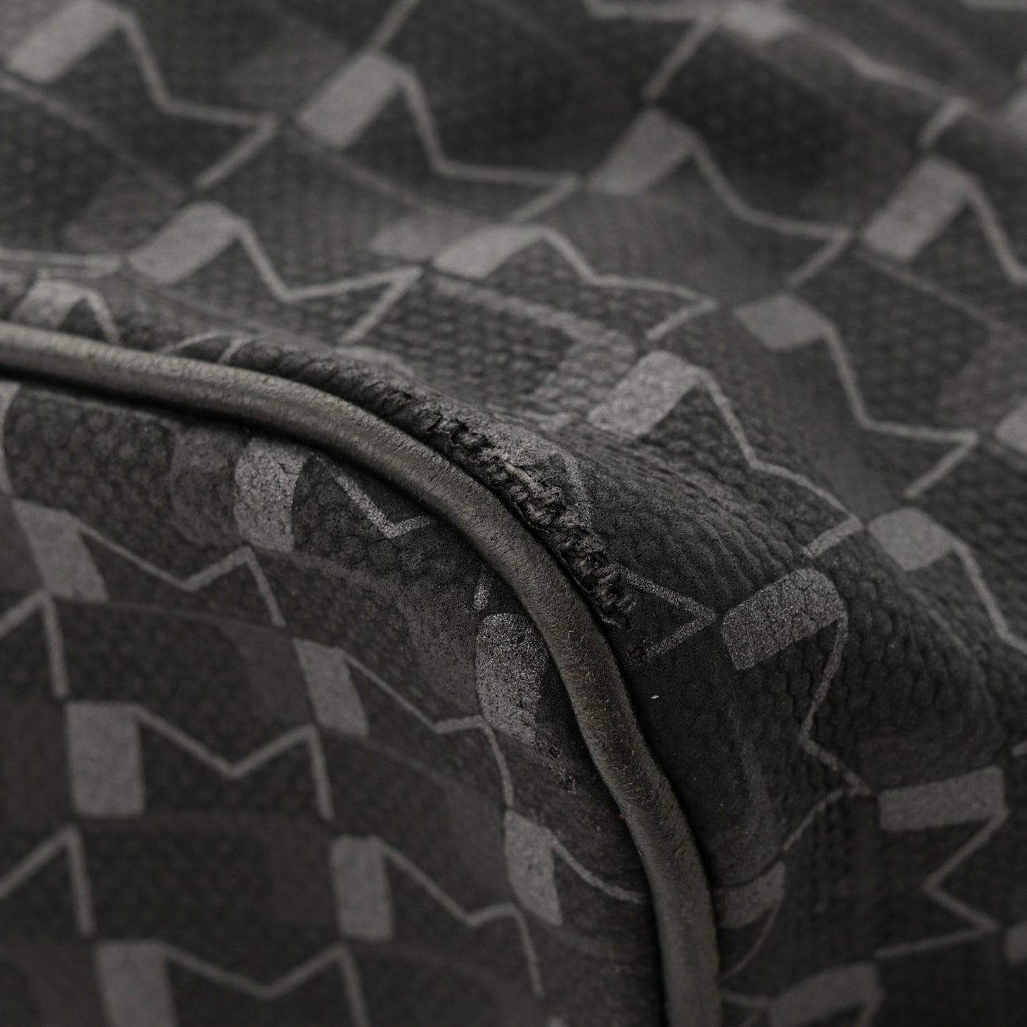 Calfskin Canvas 1920 M Monogram MM Tote Black
