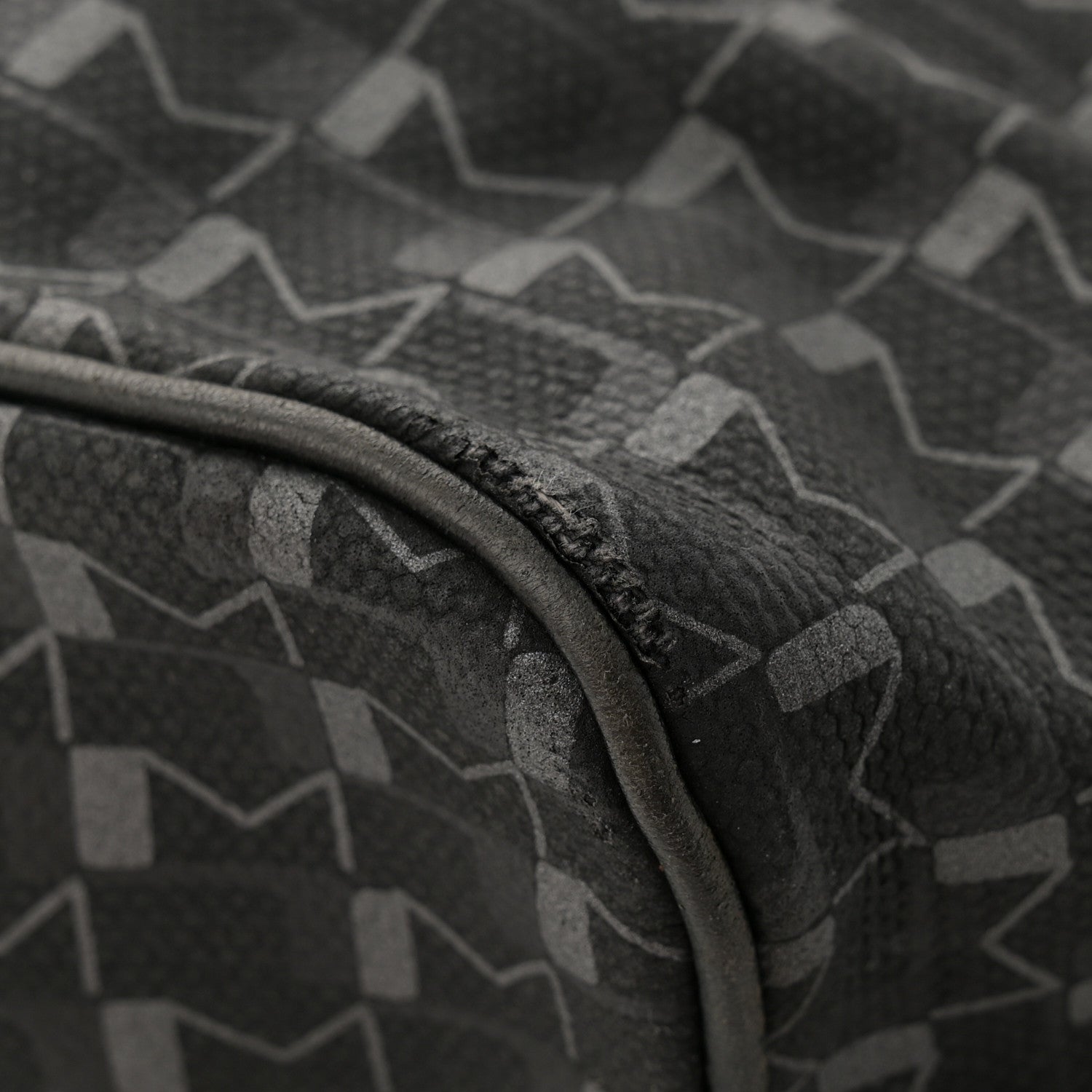 Moynat Calfskin Canvas 1920 M Monogram MM Tote Black 14 of 14