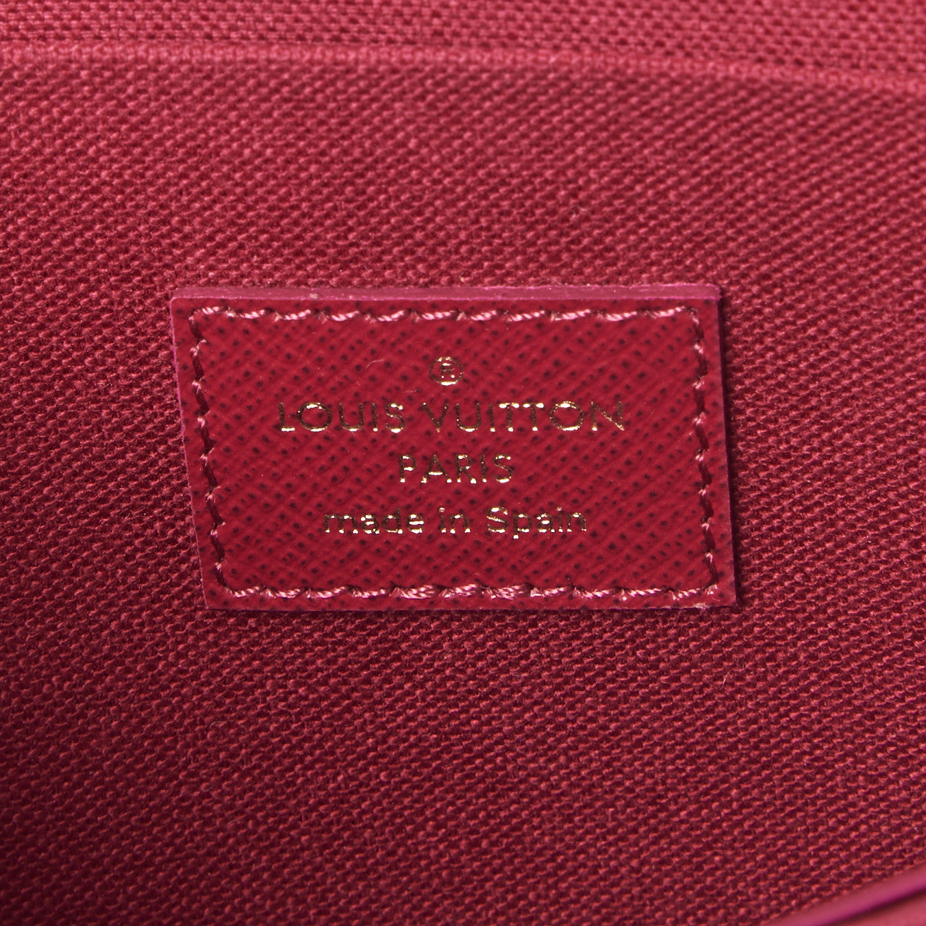 Monogram Pochette Felicie Chain Wallet Fuchsia
