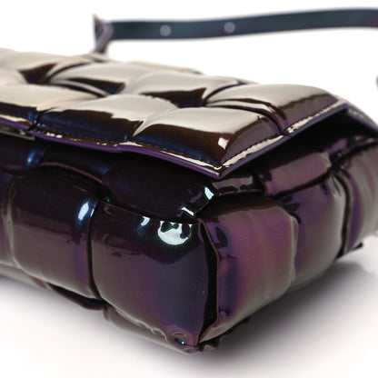 Bottega Veneta Glossy Nail Polish Nappa Maxi Intreccio Padded Cassette Crossbody Bag Holographic 10 of 11