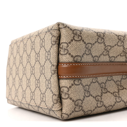 Gucci GG Supreme Monogram Emblem Small Shoulder Bag Beige Ebony Sundial 9 of 9