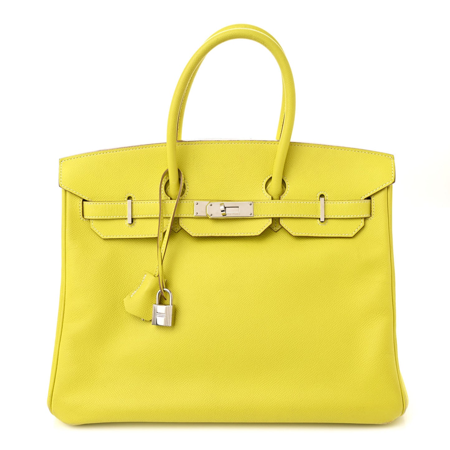 Epsom Candy Birkin 35 Lime Gris Perle