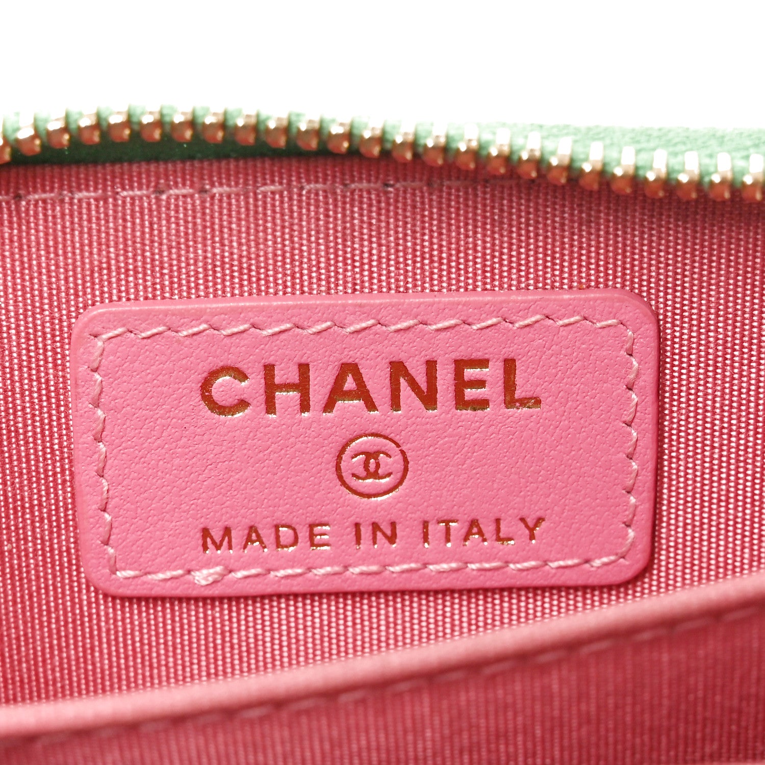 Chanel Caviar Quilted Filigree Coin Purse Pink Green Blue 6 of 7