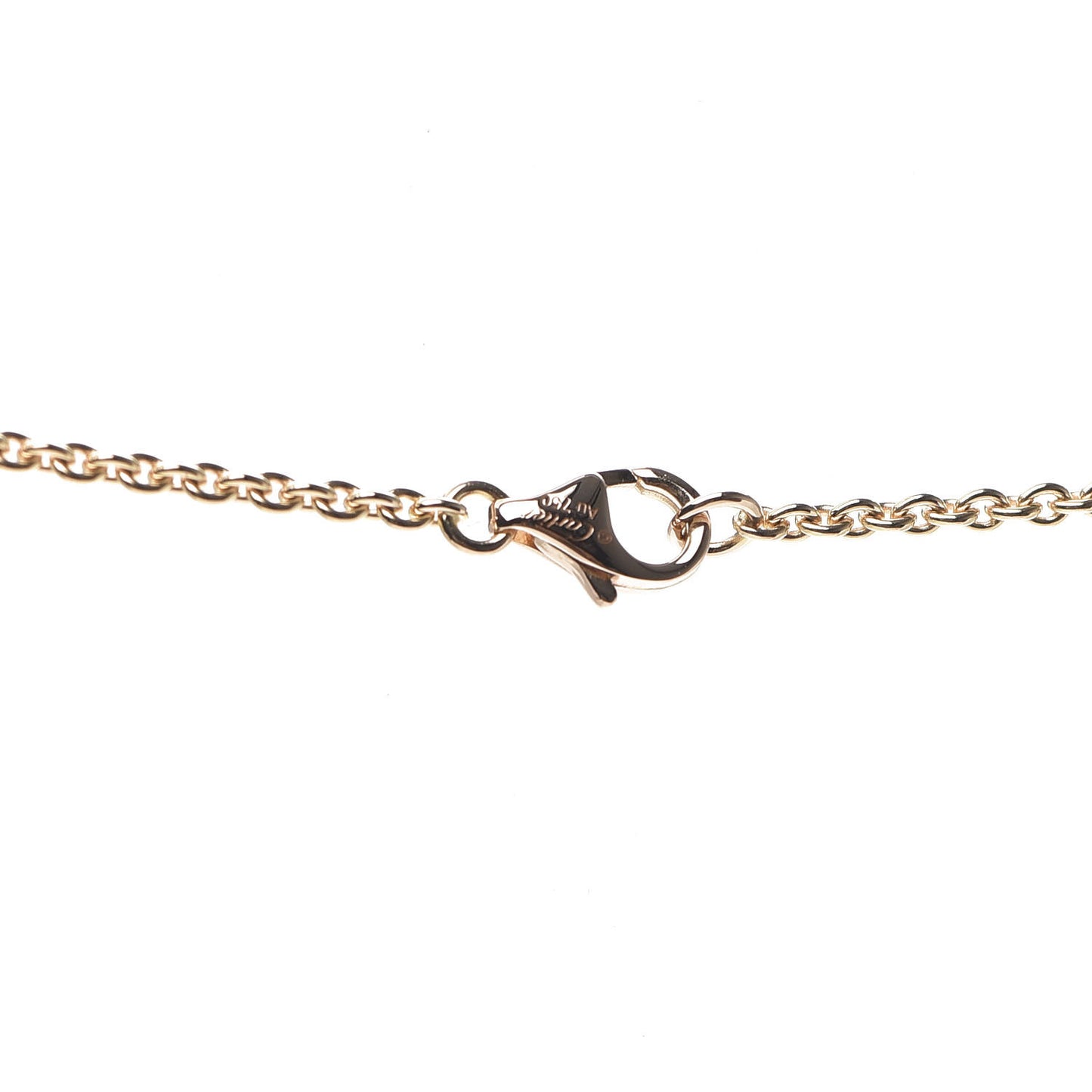 18K Pink Gold Interlocking LOVE Necklace