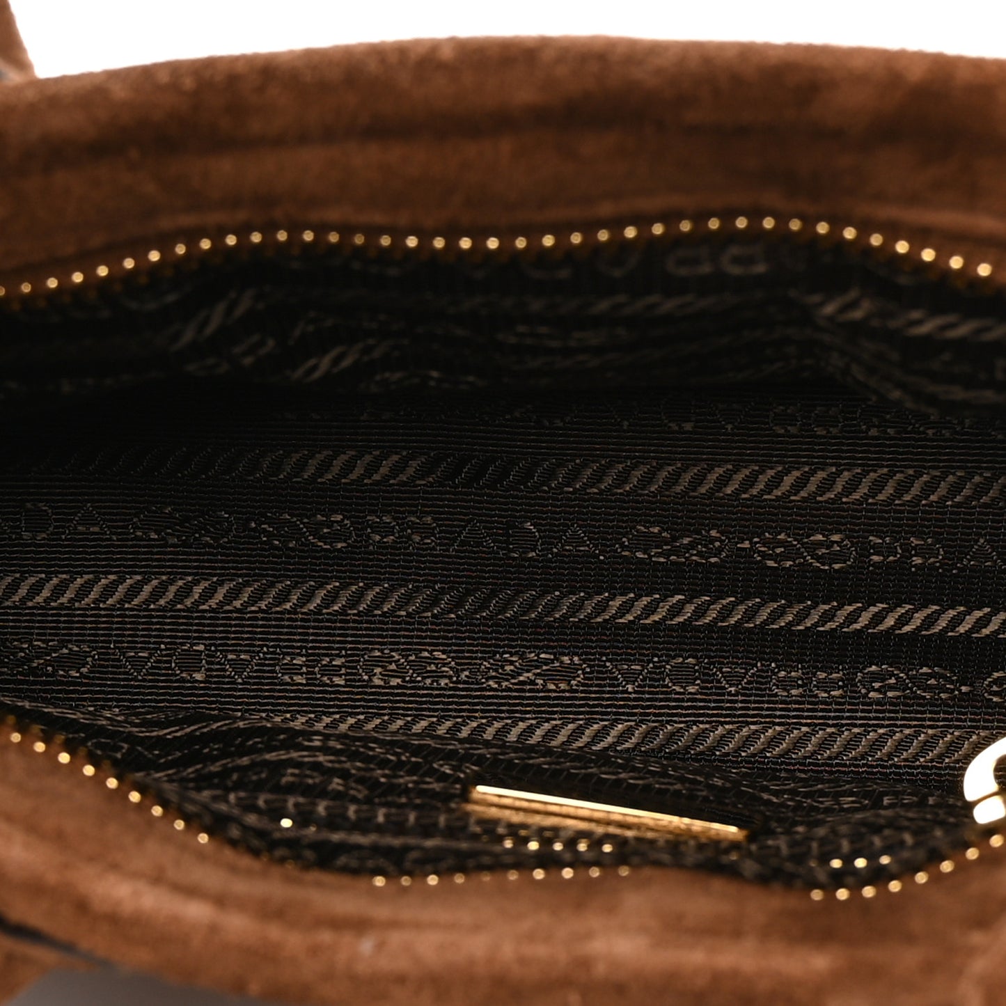 Suede Triangle Mini Bonnie Shoulder Bag Cacao