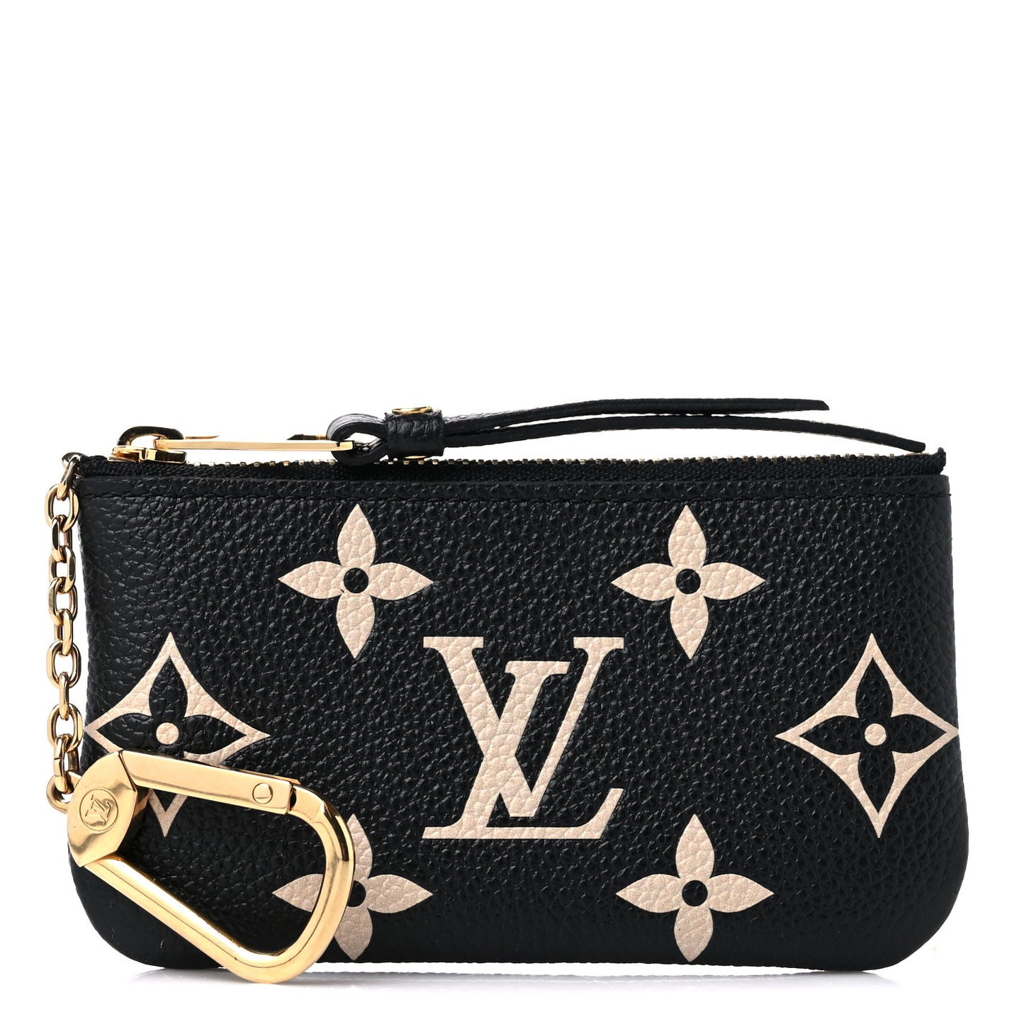 Empreinte Monogram Giant Key Pouch Black Beige