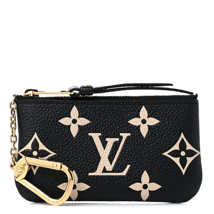 Louis Vuitton Empreinte Monogram Giant Key Pouch Black Beige 1 of 5