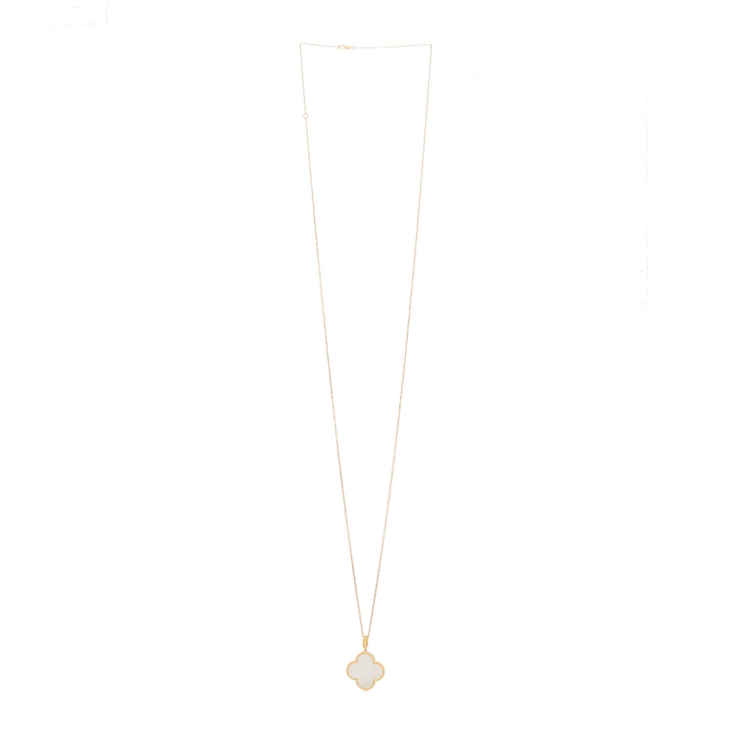 18K Yellow Gold Mother of Pearl Magic Alhambra Long Necklace