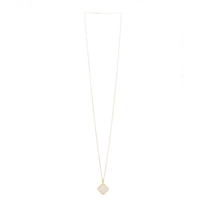 Van Cleef & Arpels 18K Yellow Gold Mother of Pearl Magic Alhambra Long Necklace 2 of 4