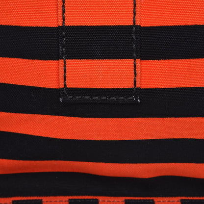 Prada Canapa Striped Tote Arancio 10 of 19