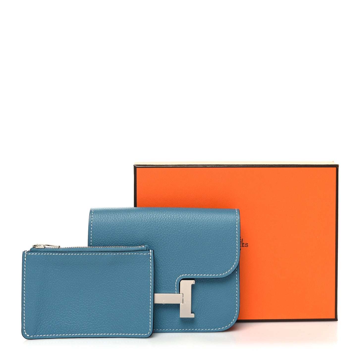 Evercolor Constance Slim Wallet Blue Jean
