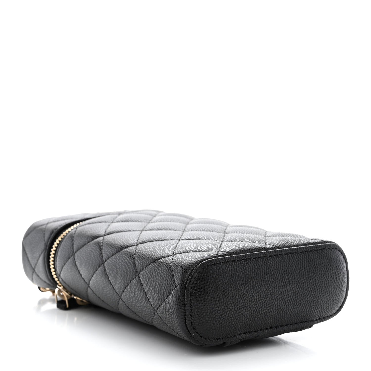 Chanel Caviar Quilted Phone Holder With Chain Black 4 of 10