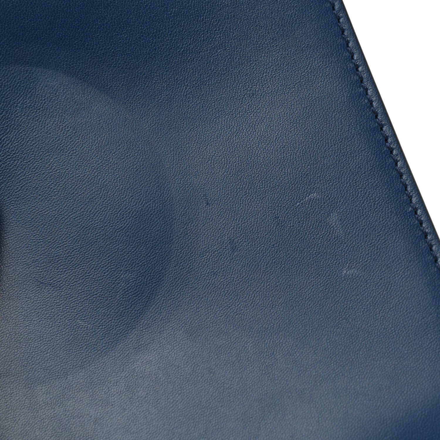 Chloe Metallic Grained Calfskin Gabrielle Clutch Blue 7 of 7