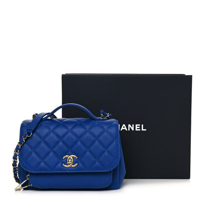 Chanel Caviar Quilted Medium Business Affinity Flap Dark Blue 11 of 11