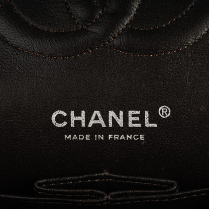 Chanel Lambskin Quilted Medium Double Flap Dark Brown 7 of 8
