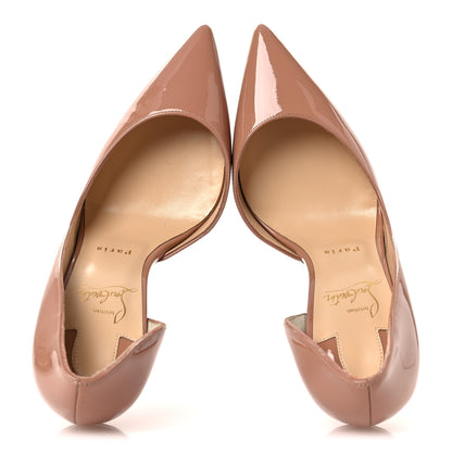 Christian Louboutin Patent Iriza 100 Pumps 38.5 Nude 2 of 12