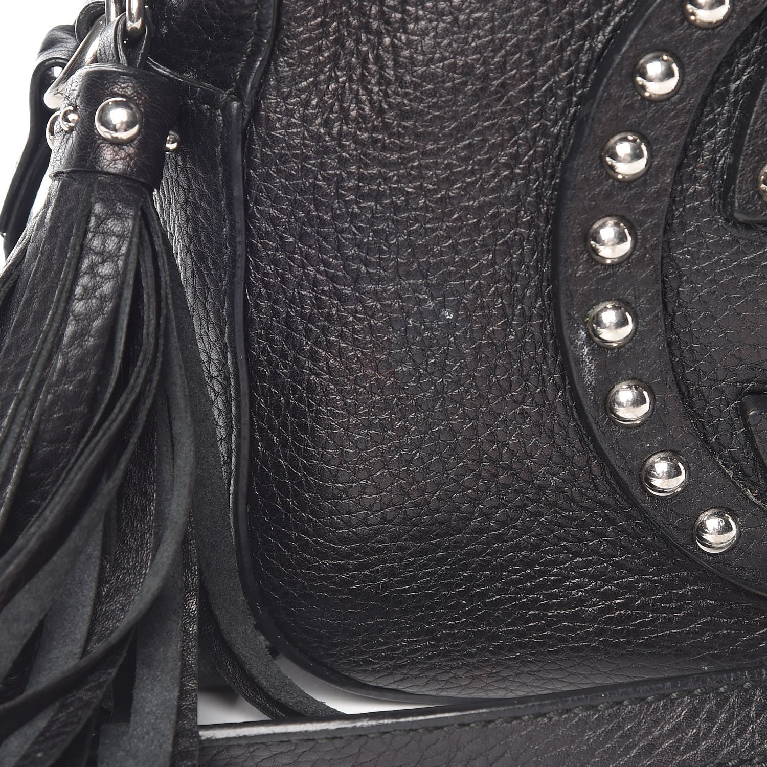 Gucci Pebbled Calfskin Studded Small Soho Disco Bag Black 11 of 11