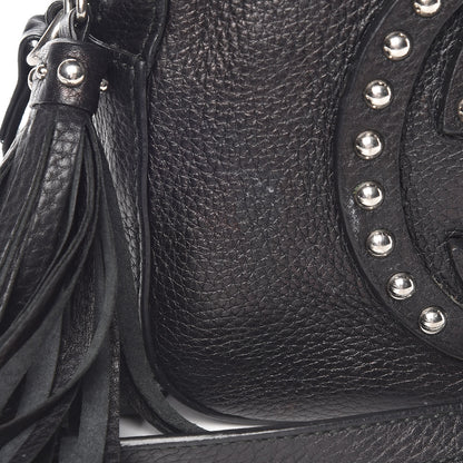 Gucci Pebbled Calfskin Studded Small Soho Disco Bag Black 11 of 11