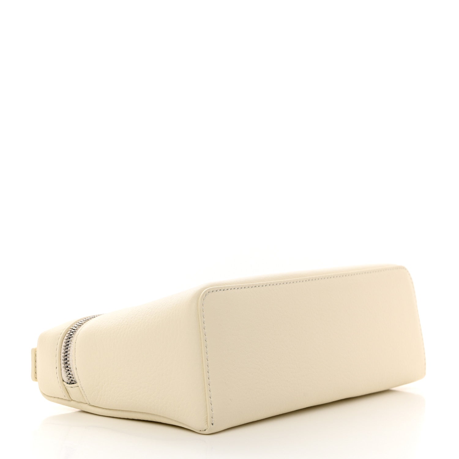 Loro Piana Grained Calfskin L19 Extra Pocket Pouch Whisper White 4 of 9