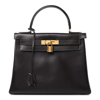 Hermes Box Kelly Retourne 28 Chocolate 1 of 17