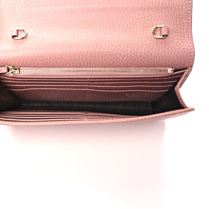 Gucci Dollar Calfskin Interlocking G Chain Wallet Soft Pink 5 of 9
