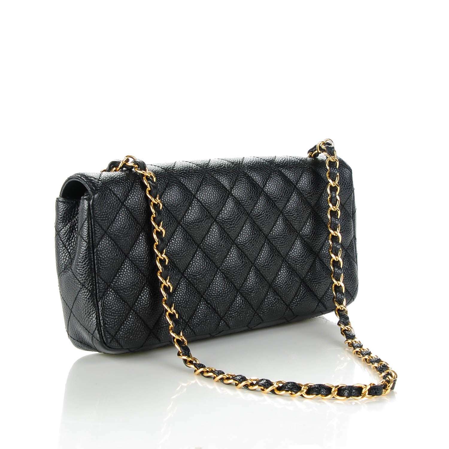 Chanel Caviar Quilted East West Flap Black 5 of 16