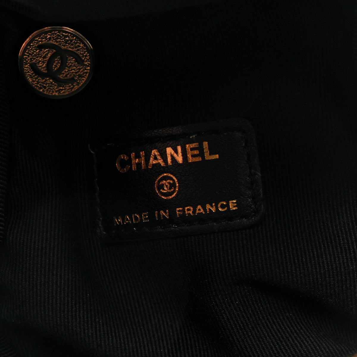 Chanel Lambskin Quilted Cube Chain Wristlet Case Black 5 of 9