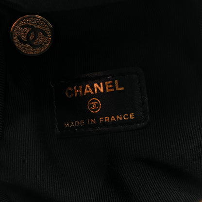Chanel Lambskin Quilted Cube Chain Wristlet Case Black 5 of 9