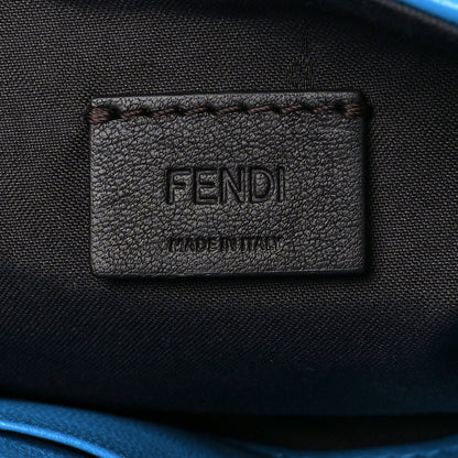 Fendi Nappa FF 1974 Embossed Mini Baguette Blue Royal 6 of 12