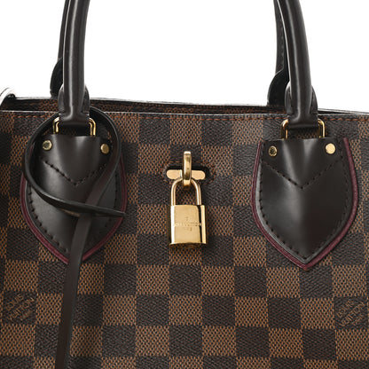 Louis Vuitton Cuir Taurillon Damier Ebene Normandy Bordeaux 7 of 15