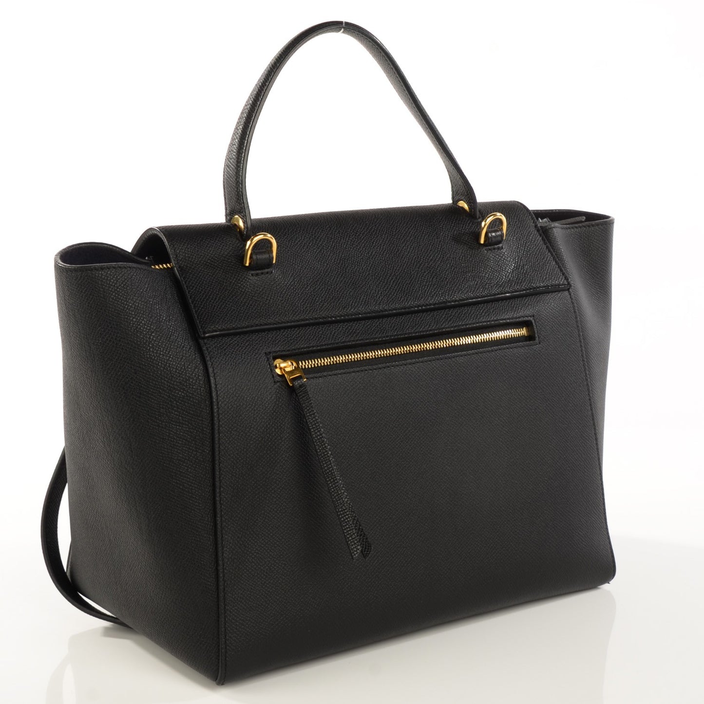 Grained Calfskin Mini Belt Bag Black