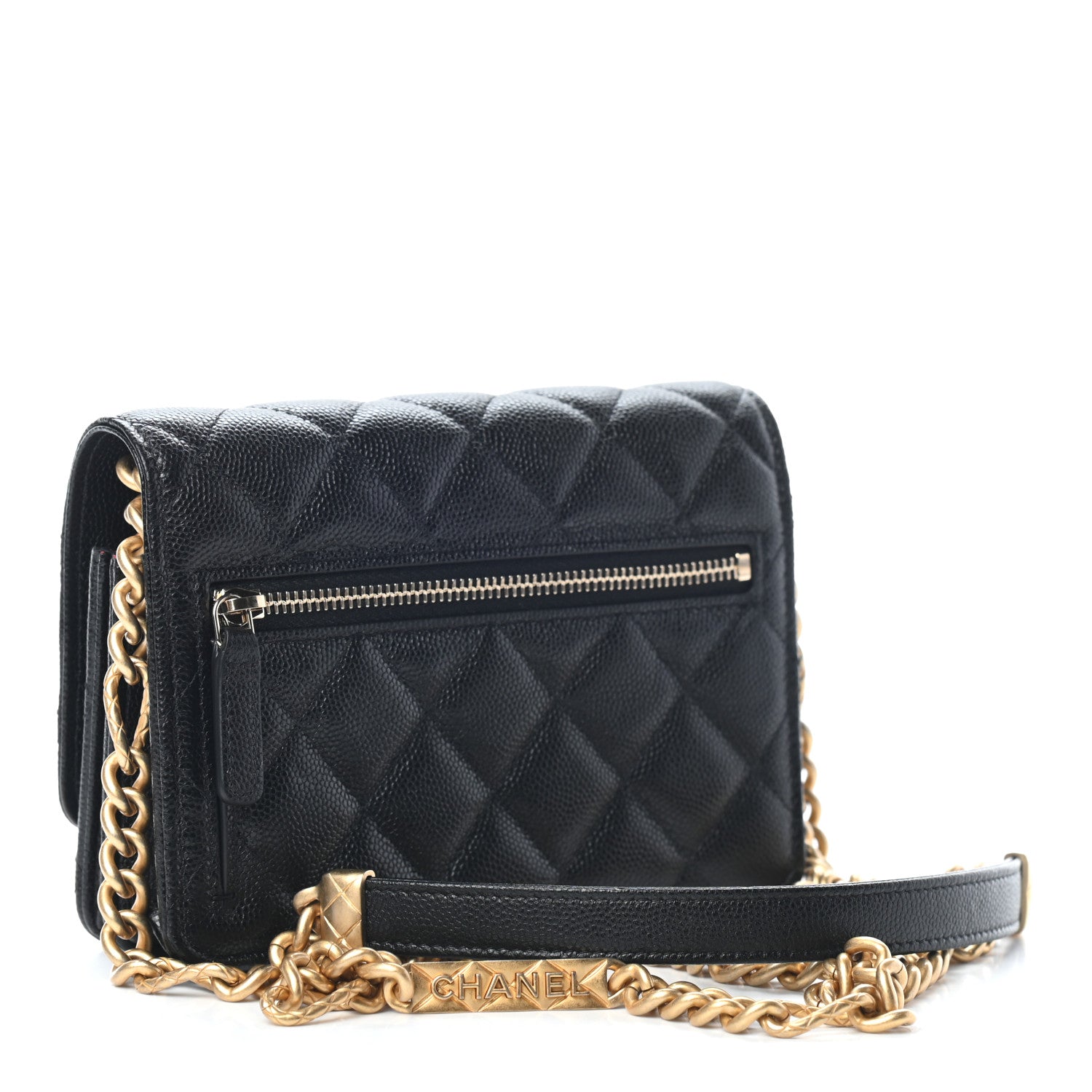 Chanel Caviar Quilted Mini Bracelet On Chain Wallet On Chain WOC Black 2 of 8