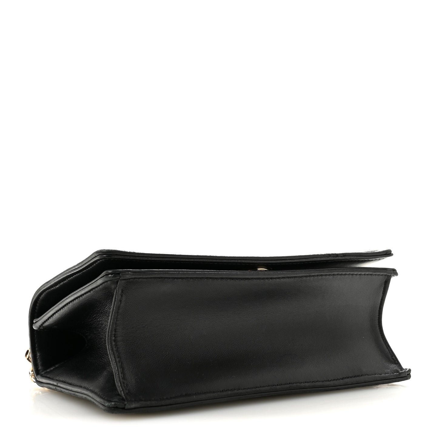 Calfskin Small Diorama Flap Bag Black