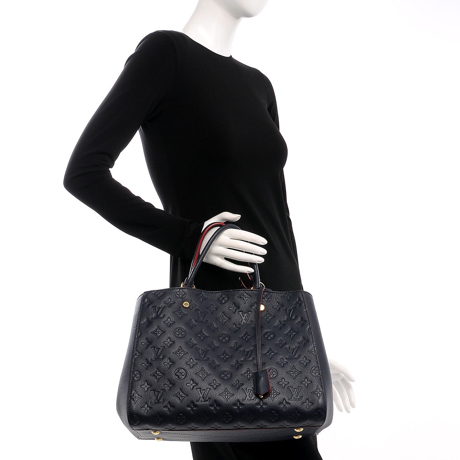 Louis Vuitton Empreinte Montaigne GM Marine Rouge 3 of 9