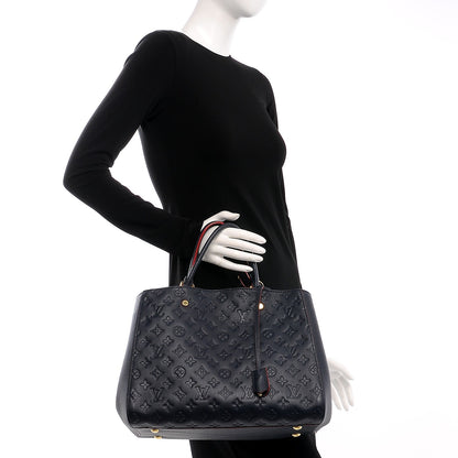 Louis Vuitton Empreinte Montaigne GM Marine Rouge 3 of 9