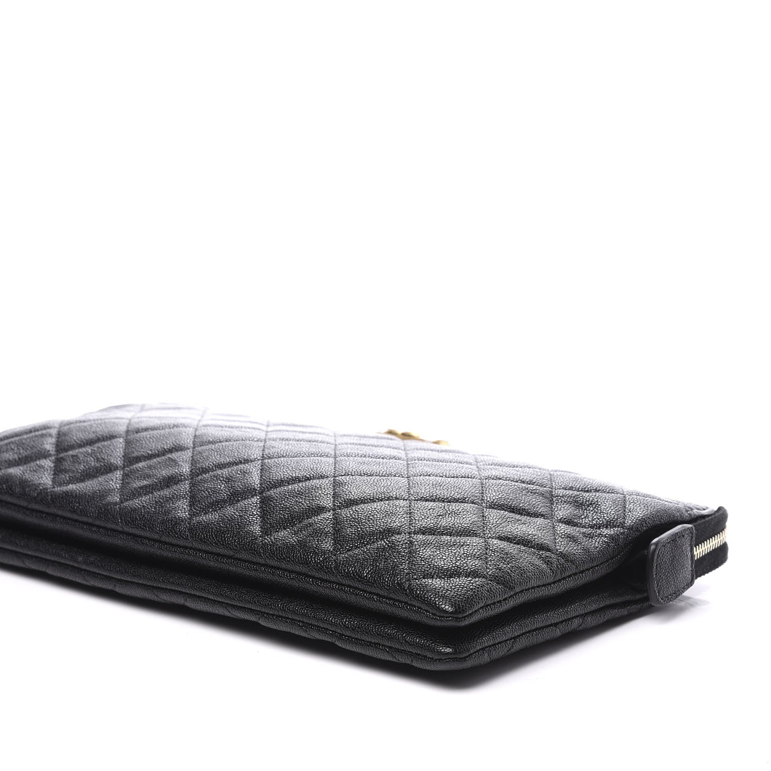 Chanel Caviar Quilted Small Zipped Boy Pouch Black 6 of 10