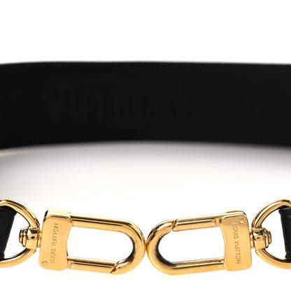 Louis Vuitton Nylon Empreinte Monogram Giant Bandouliere Strap with Coin Purse Black Beige 6 of 7