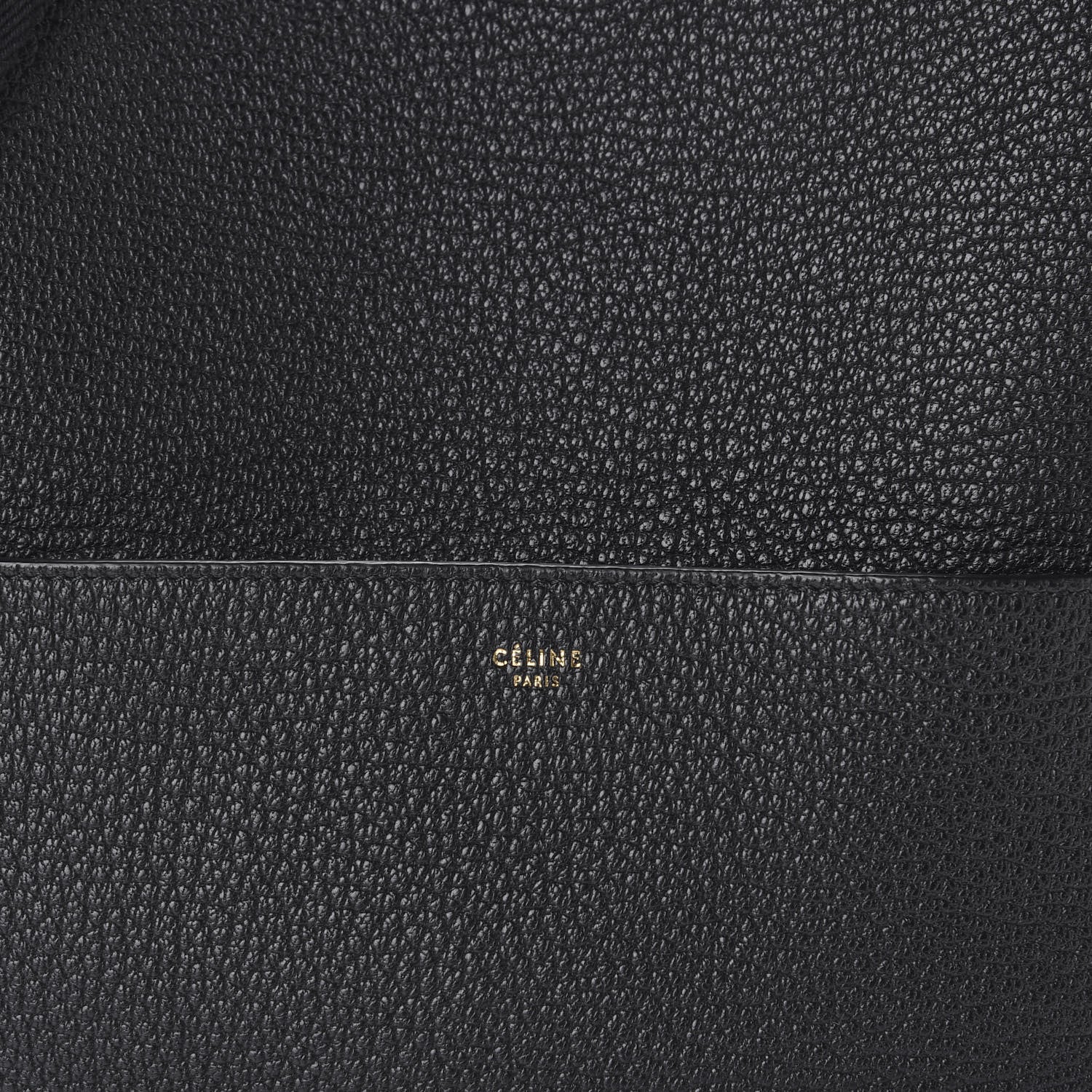 Celine Soft Grained Calfskin Sangle Bucket Bag Black 9 of 10